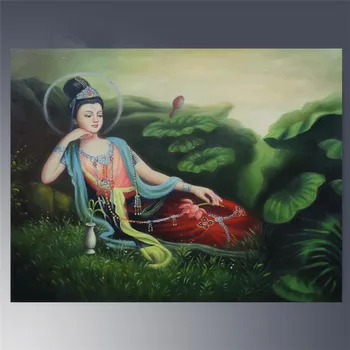 Pinturas em tela a óleo pintados à Mão, Sudeste Asiático Figura Pintura de decoração de casa de arte de parede, pintura a Óleo #4