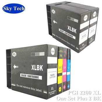 Um Conjunto Mais 2BK Completo Pigmento tinteiro Compatível Para PGI2200XL IGP-2200XL , Terno Para Canon MAXIFY IB4020 MB5020 MB5320 etc