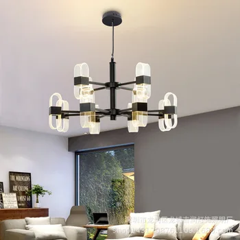 sala de estar lustres pós-moderno, minimalista do designer de personalidade quarto de luz modelo de luxo da sala de lâmpadas