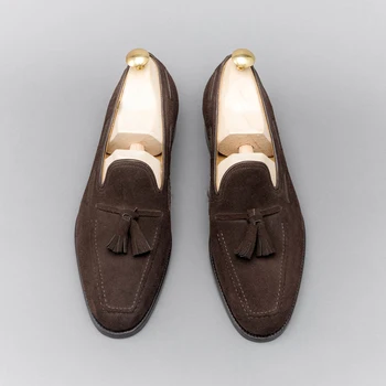 A Goodyear Welt Sapatos dos Homens de Vestido Sapatas dos Homens Office Vestido de Negócio de Couro, Sapatos de Couro de Camurça
