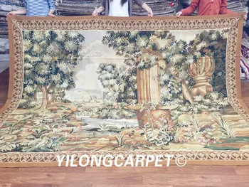 Yilong 7.3 x10.2' Novo gobelin imagem de tapeçarias feitas à mão grande tapeçaria de aubusson para a parede deco (Au42-7.3x10.2)