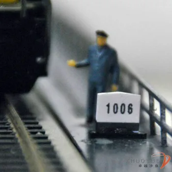 10pcs/lot Modelo do Trem 1 87HO de Arquitectura de Cena Areia Tabela Ferroviária Volta A Marca Original de Correspondência de Padrão Assento 1006