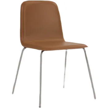 Designer Italiano Cadeiras De Espaldar De Couro Confortável Únicas Cadeiras De Sala De Jantar Cadeiras De Jantar Mesa De Jantar Mobiliário