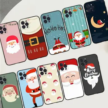 Desenhos animados de Natal Papai Noel Telefone de Caso Para o iPhone 14 11 12 13 Mini Pro Max 8 7 6 6S Plus X SE DE 2020 XR XS Funda Caso