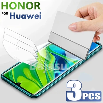 3PCS Proteção Integral filme Para Huawei P20 P30 P40 Lite E P50 Pro Psmart S Z Protetor de Tela P inteligente 2019 2020 2021 Hidrogel Filme