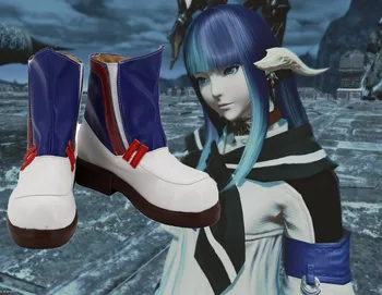Final Fantasy XIV A Realm Reborn Marinheiro de Convés Sapatos Cosplay Sapatos Botas de Halloween Traje Cosplay Acessórios