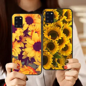girassol flores bonitas Caso De Telefone Samsung galaxy S, note 10 12 20 32 40 50 51 52 70 71 72 21 fe s ultra plus