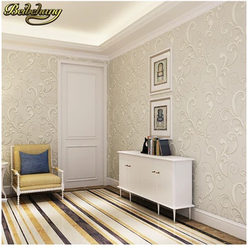 beibehang papel de parede 3D Não-tecido europeu brilhante elegante damasco papel de parede para sala de estar de luxo, papel de parede para quarto
