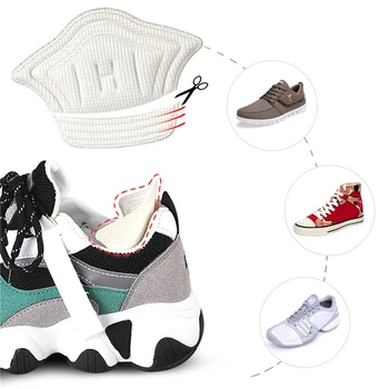 Almofada Do Calcanhar Adesivos Para Sapatos Homens Mulheres Tênis Engrossar Anti-Desgaste, Anti-Queda Proteção De Calcanhar De Palmilhas Preenchimento De Tamanho Reduzido