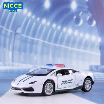 Nicce 1:36 Lamborghini Huracan LP610-4 Oriente Médio Polícia Liga de Modelo de Carro de Brinquedo com o Puxar de Volta para os Presentes Coleção de Brinquedos F141