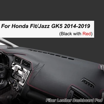 para Honda Fit Jazz 2014-2019 GK5 Esteira antiderrapante Tampa do Painel de controle Pad-Sol Dashmat Proteger Tapete Auto Acessórios