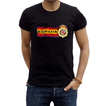 Camiseta Polícia Nacional Espanhola. 100% De Algodón