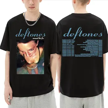 Deftones Todo O Pêlo Turnê da Banda de Concerto de T-shirts Goth Retro Grunge Tee Shirt para Homens, Mulheres Streetwear Masculino Punk, Hippie Tshirt