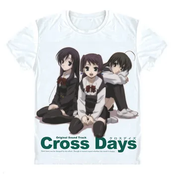 Visual Novel School Days T-Shirts Multi-estilo de Manga Curta, Camisas Sukuru Deizu Makoto Ito Kotonoha Katsura Cosplay Camisa