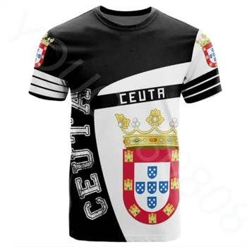 Nova verão de homens e mulheres com roupas casuais solta esportes impressão homens gola redonda, manga curta T-shirt de Ceuta rua topo