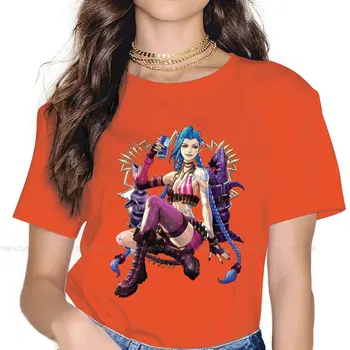 Liberdade Jinx Hip Hop TShirt Arcano League of Legends LOL Anime Criativo Casual T-Shirt Feminina camiseta de Presente original Roupas
