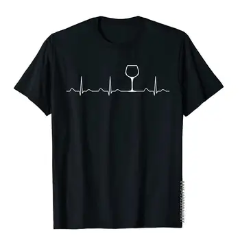 Vinho de Pulsação Shirt Engraçada Bonito Copo de Vinho Amante de Dom Tees Designer Vintage Algodão de Mens T-Shirts de Estilo 3D