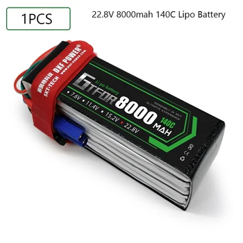 As baterias de Lipo 7.6 7.4 V V 11.4 V 22.8 V 11.1 V 15.2 V 14.8 V 22.2 V 2S 3S 4S, 6S 5200Mah 6300Mah 6500mAh 6200mAh 6750mAh 8000mAh 7000mAh