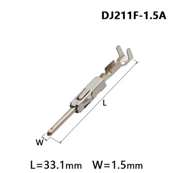 50PCS automóvel conector quadrado pino de contato montagem pino de contato DJ211F-de 1,5 A