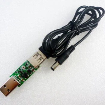 USB Para USB Ajustável Módulo de Saída DC do Conversor de Tensão de 5V 6-15V cc-CC Boost Fonte de Alimentação da Placa