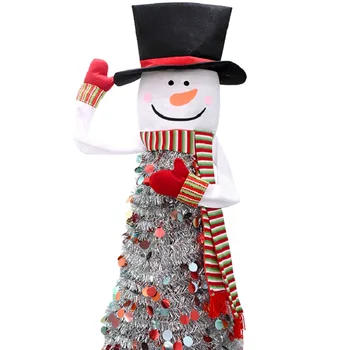 Senti Árvore de Natal Chapéu do Boneco de neve Hugger com um Grande Chapéu, Cachecol e Poseable Braços