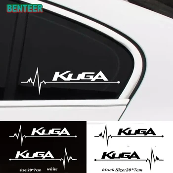 2pcs /monte janelas do carro adesivo de carro do corpo de etiqueta para o Ford Kuga