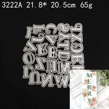 Corta elaborar um Grande alfabeto de Corte de Metal Morre para DIY Scrapbooking Álbum de Artesanato Decorativo em Relevo Cartões de Papel