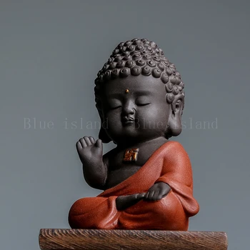 3D Molde de Silicone, desenhos animados Shakyamuni Enfeite Decoração de Casa Estátua de Buda de Tomada de Gesso Epóxi Molde de Argila do Molde