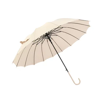 Mulheres de Praia, Guarda-chuva de Proteção Uv Adultos Sol Permeável Guarda-chuva de Negócios de cabo Longo de Moda Paraguas Mujer Chuva BD50UU