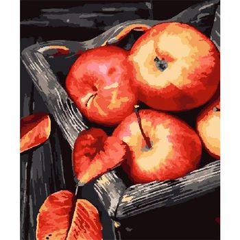 tapb Fruto da Apple Imagem Por Números Adultos ForHandpainted Sobre Tela Pintura a Óleo Por Números Casa Arte de Parede Decoração