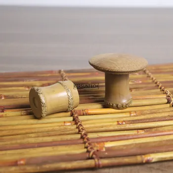 100pcs de Bambu Tabuleiros de Madeira Para Chá de Bandejas 7cm*7cm Criativo Chá Chinês Côncavo Copa do Tapete