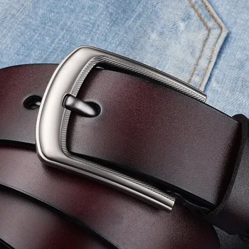 Alta Qualidade De Marcas De Luxo Cowskin De Couro Genuíno Designer Cintos De Homens Fivela Casual Jeans Correia Cinturones Hombre Cinto G1400