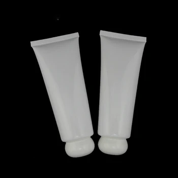 vazio de 100 ml 50pcs wholesae branco tubo macio , vazio 100ml de creme, loção de plástico PE recipiente de 100ml PE cosméticos embalagens vazias