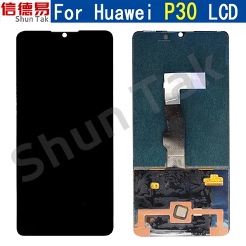 SUPER AMOLED Para HUAWEI P30 LCD ELE-L29 ELE-L09 ELE-AL00 Display Touch Screen Digitalizador Substituição de Peças Para Huawei P30 Tela