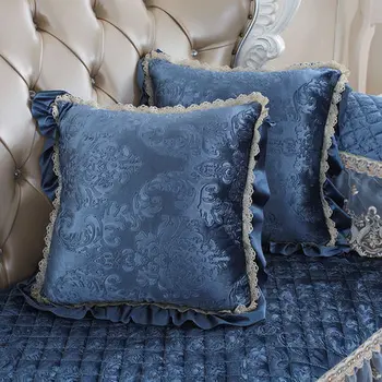 Alta qualidade de Rendas Jacquard travesseiro travesseiro almofada de decoração de Casa almofadas do sofá Carro Almofada de Luxo