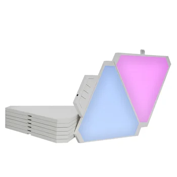 Wi-fi edição de controle mais inteligente do kit triângulo formas nano painéis de luz