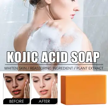 100g Eficaz Beleza Facial Soap Rejuvenescimento Ácido Kójico Pele Sabonete Hidratante Sem Cheiro Pungente de Banho de Sabão Suave para a Pele