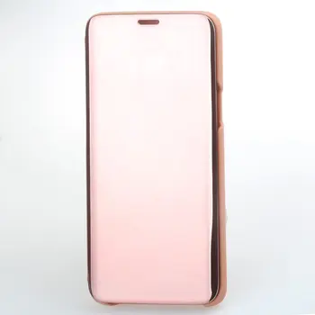 Claro Espelho Case Flip Caso do Suporte Anti-risco à prova de Choque Telefone Caso Capa Protetora Para Samsung S9 Plus Nota 9 S8