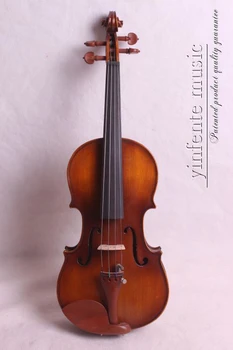 Madeira maciça violino Terminado modelo topo de maple volta de Antiguidades Cor 4/4 -1/8