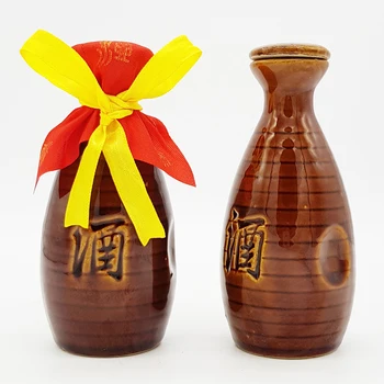 Vintage Hip Flask Cerâmica 100 ml de Saquê Japonês Garrafa Pequena de Licor de Garrafa de Álcool Decantador De Vinho Doméstico DrinkwareED50JH