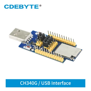 E18-TBH-27 CDEBYTE CH340G Interface USB de 2,4 GHz 27dBm UART Serial Porta de Placa de Teste kits Módulo ZigBee