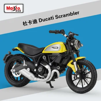Maisto 1:18 Ducati Scramble Liga Fundido Motocicleta Modelo Viável Shork-Absorvedor de Brinquedo Para as Crianças Presentes Brinquedo B376
