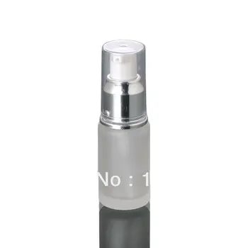 30ML de vidro fosco com brilhante de prata pressione a bomba de garrafa, frasco de loção