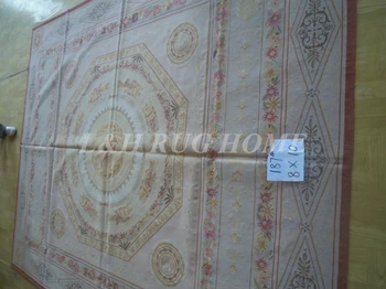 Frete grátis 8'x10' francês de Aubusson tecer um tapete tapete tecido a mão original orientado tapete real estilo