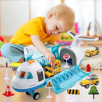 Pulverizador da névoa Avião Brinquedos para Crianças de Carros para os Meninos com 6 Fundido Veículos de Construção,Brinquedos Educativos para Crianças de 2 a 4 Anos de Idade