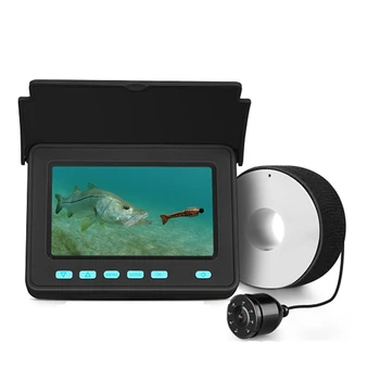 4.3 Polegadas Subaquática de Visão Noturna Vídeo de Pesca de Câmara de Eyoyo 1000TVL 20M Cabo de 8 DIODO emissor de Luz do Visual do inventor dos Peixes Plug EUA