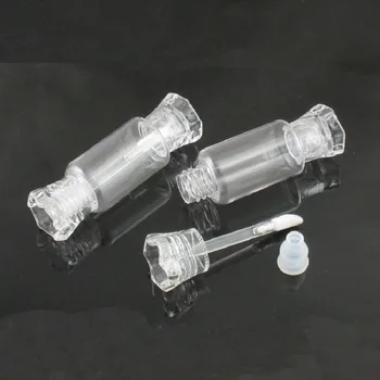13 ML Gloss Recipiente Vazio de Plástico Transparente para Doces em forma de DIY de Embalagens de Cosméticos Portátil Brilho Labial do Tubo