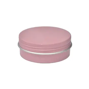 60G de cor-de-rosa de alumínio do frasco pote de estanho frasco de essência recipiente de arte do prego de chá de creme de máscara de cera de cuidados com a pele cosméticos embalagem