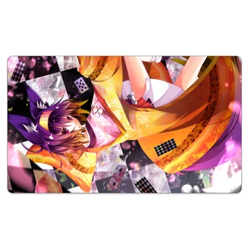 Anime Hatsuse Izuna Anti-Derrapante Redução de Ruído Playmat + Saco Portátil Superfície de Borracha Gamemat Compatível para o Trading Card Game Mat