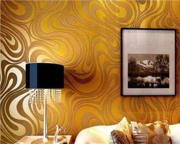 Beibehang 3d papel de parede moderno e minimalista, sala de TV pano de fundo polvilhe ouro papel de parede 3D estereoscópico listras papel de parede do rolo